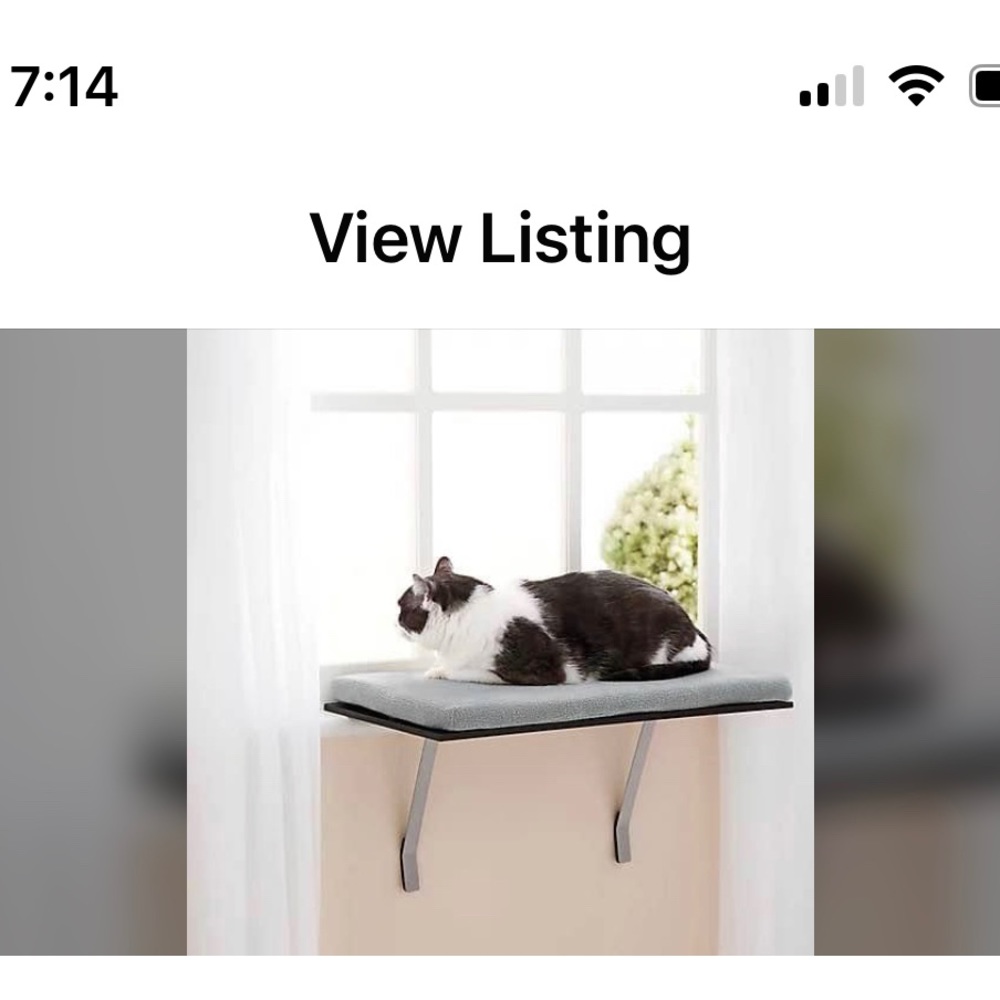 Window perch / bed for cat NIP